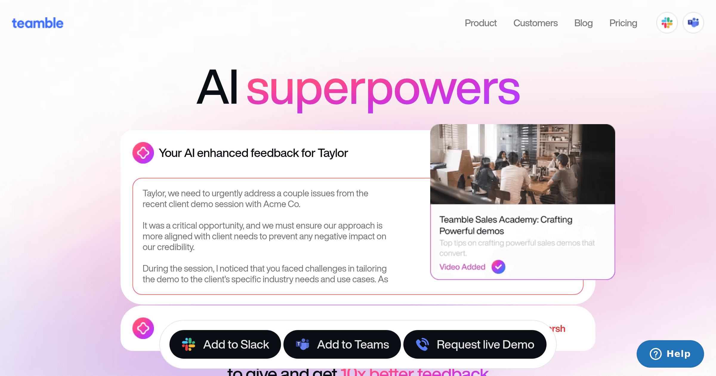 Teamble AI OG image