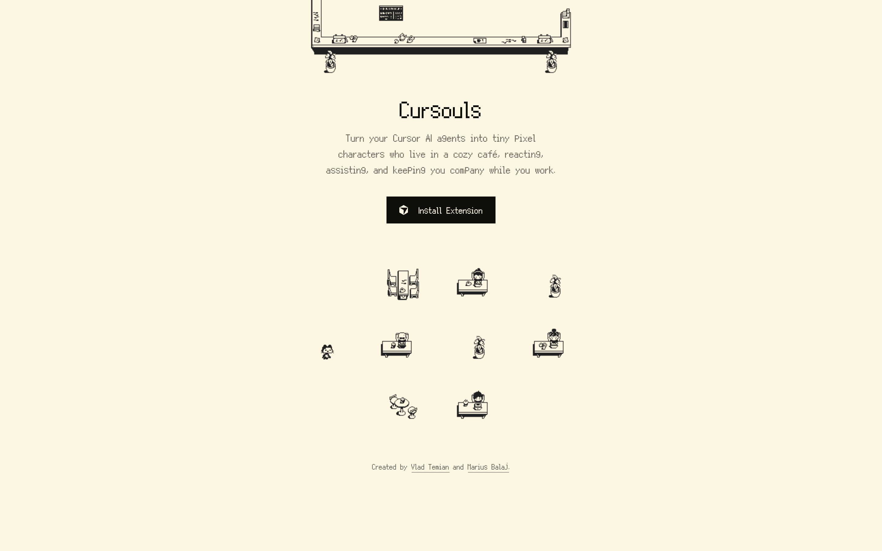 Cursouls startup landing page screenshot