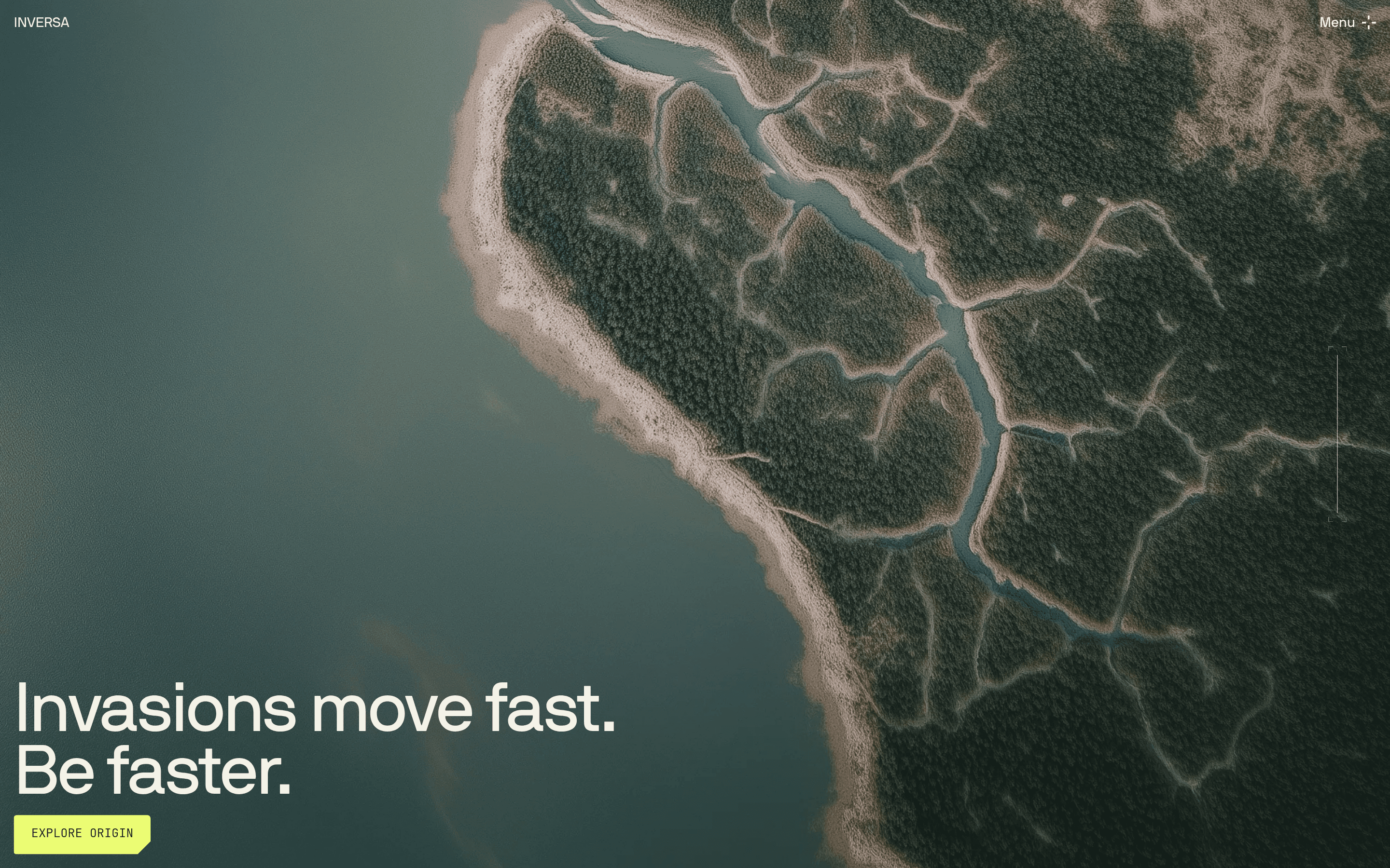 Inversa startup landing page screenshot