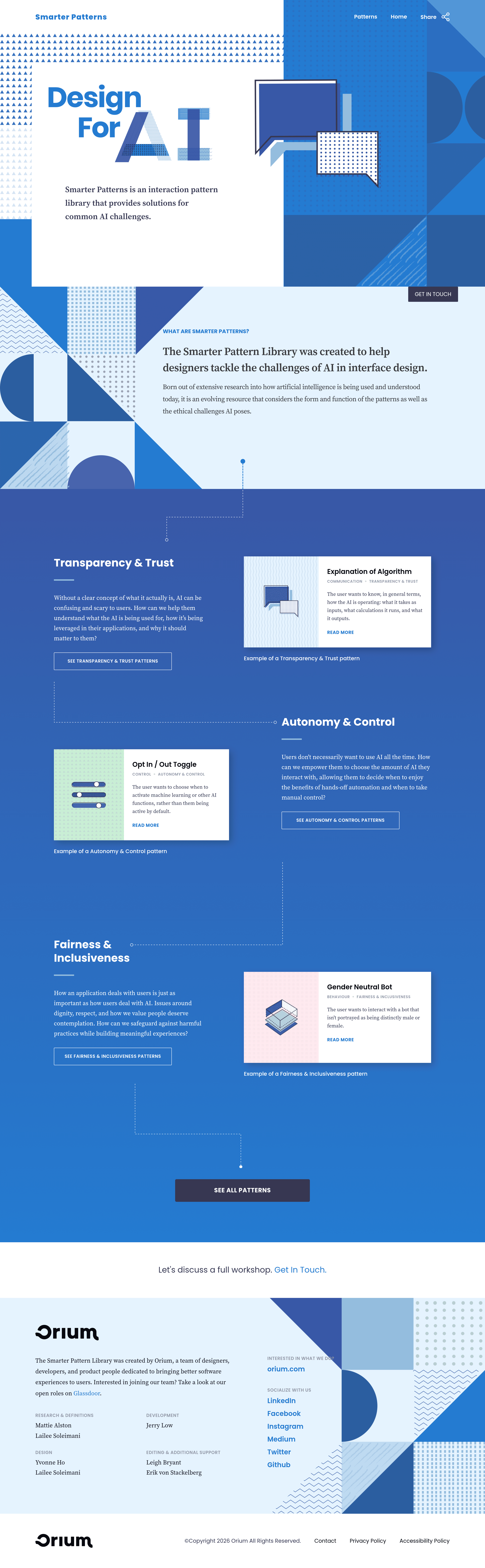 Smarterpatterns startup landing page screenshot